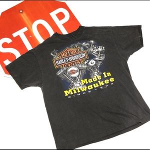 Vintage 1992 Harley Davidson Single Stitch Tshirt